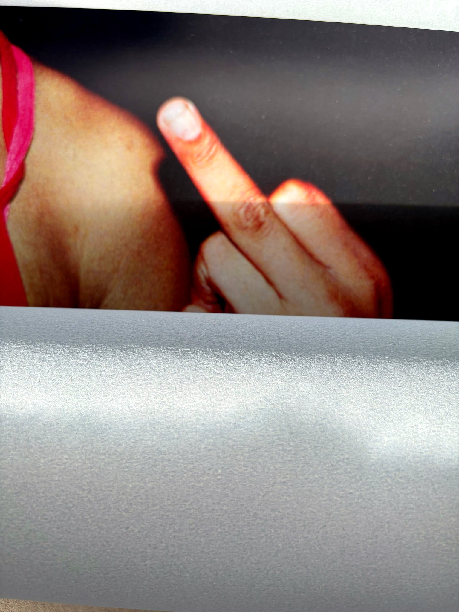 MIDDLE FINGER SALUTE A1 POSTER (SIGNED)