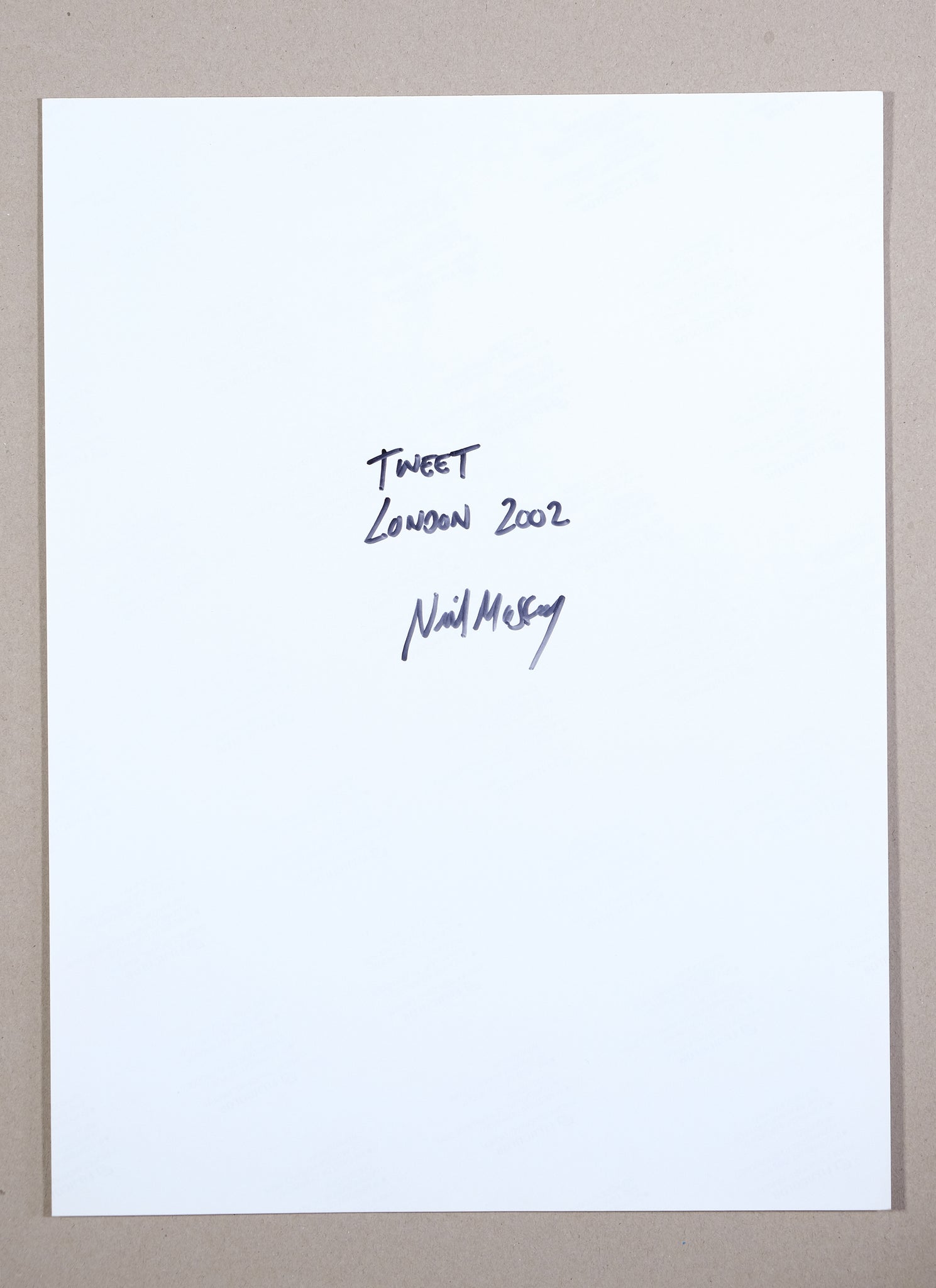 TWEET LONDON 2002
